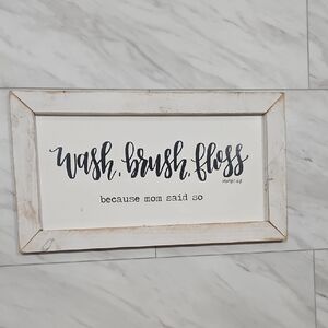 Rustic White and Brown Picture Frame